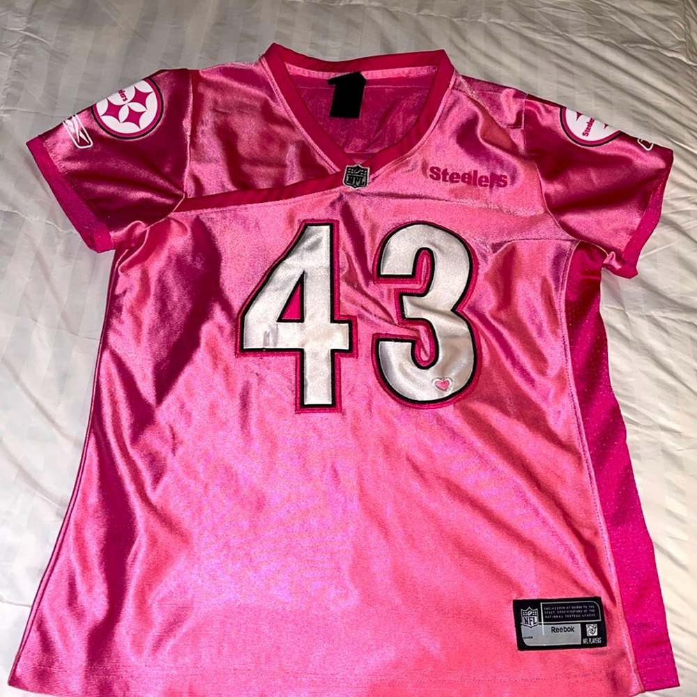 NFL Pittsburgh Steelers- Pink Polomanu Jersey